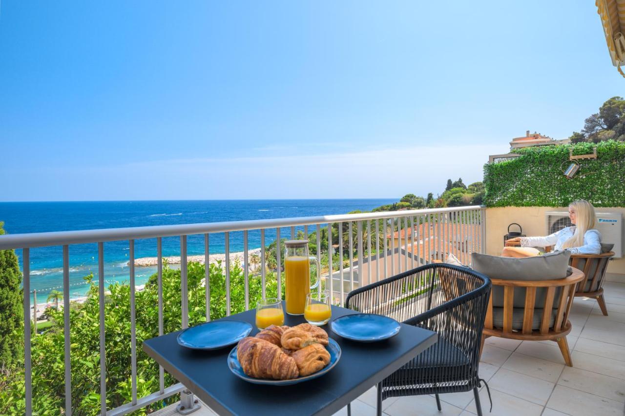Proche Monaco, Vue Mer Et Acces A La Plage Saint-Antoine  ภายนอก รูปภาพ