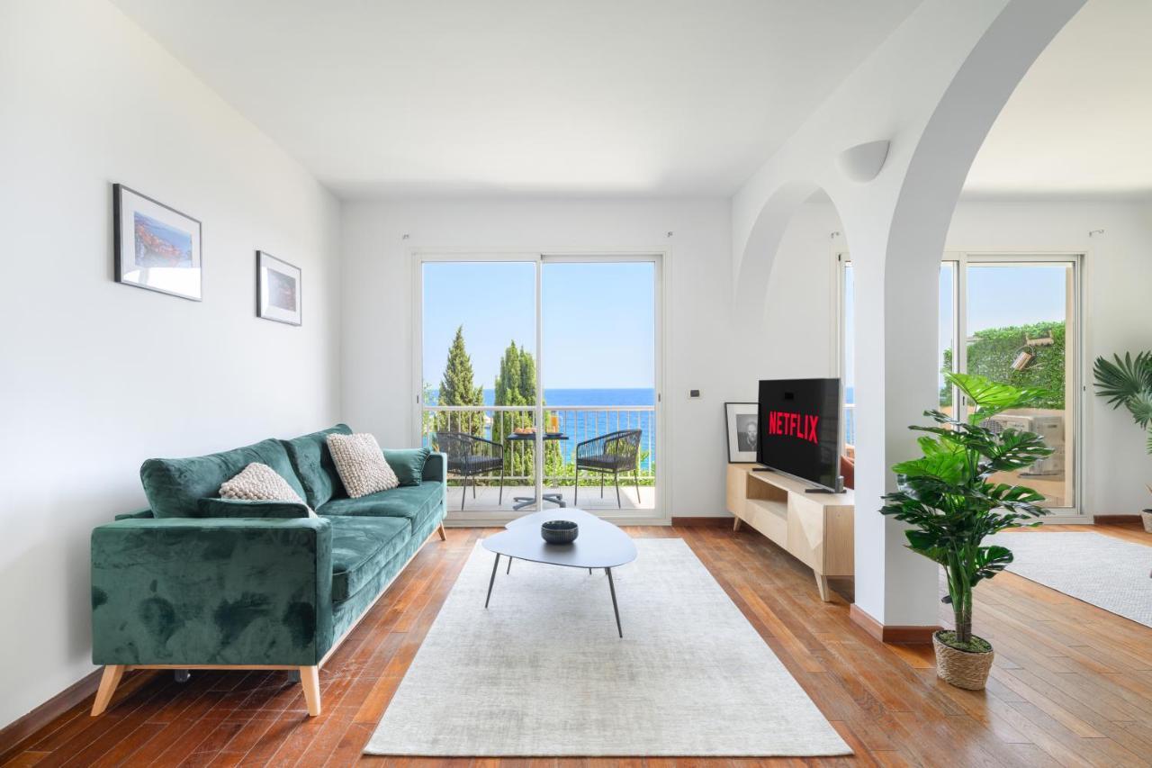 Proche Monaco, Vue Mer Et Acces A La Plage Saint-Antoine  ภายนอก รูปภาพ